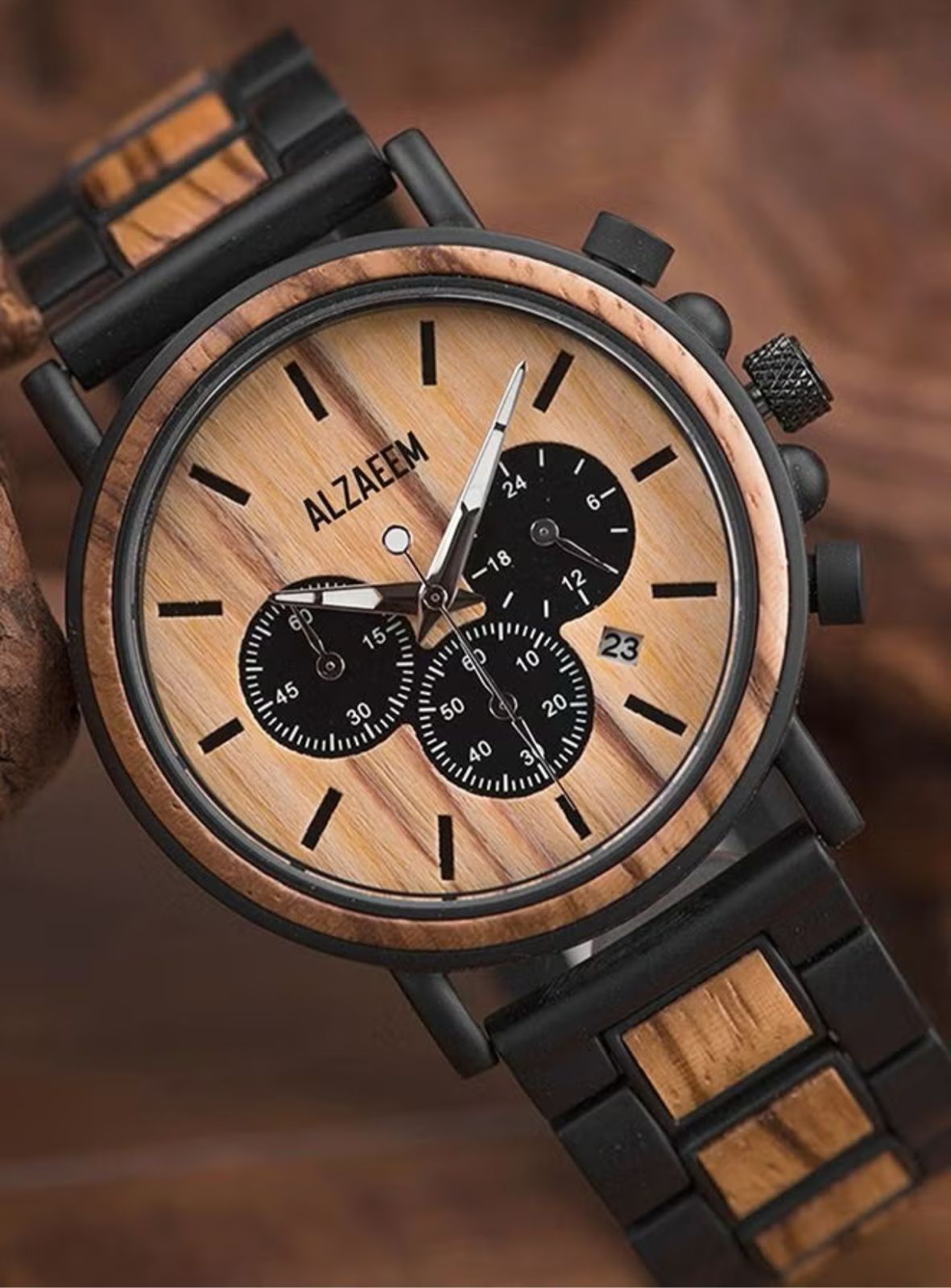 Zebra Wood Luxury Zaeem Wooden Watches