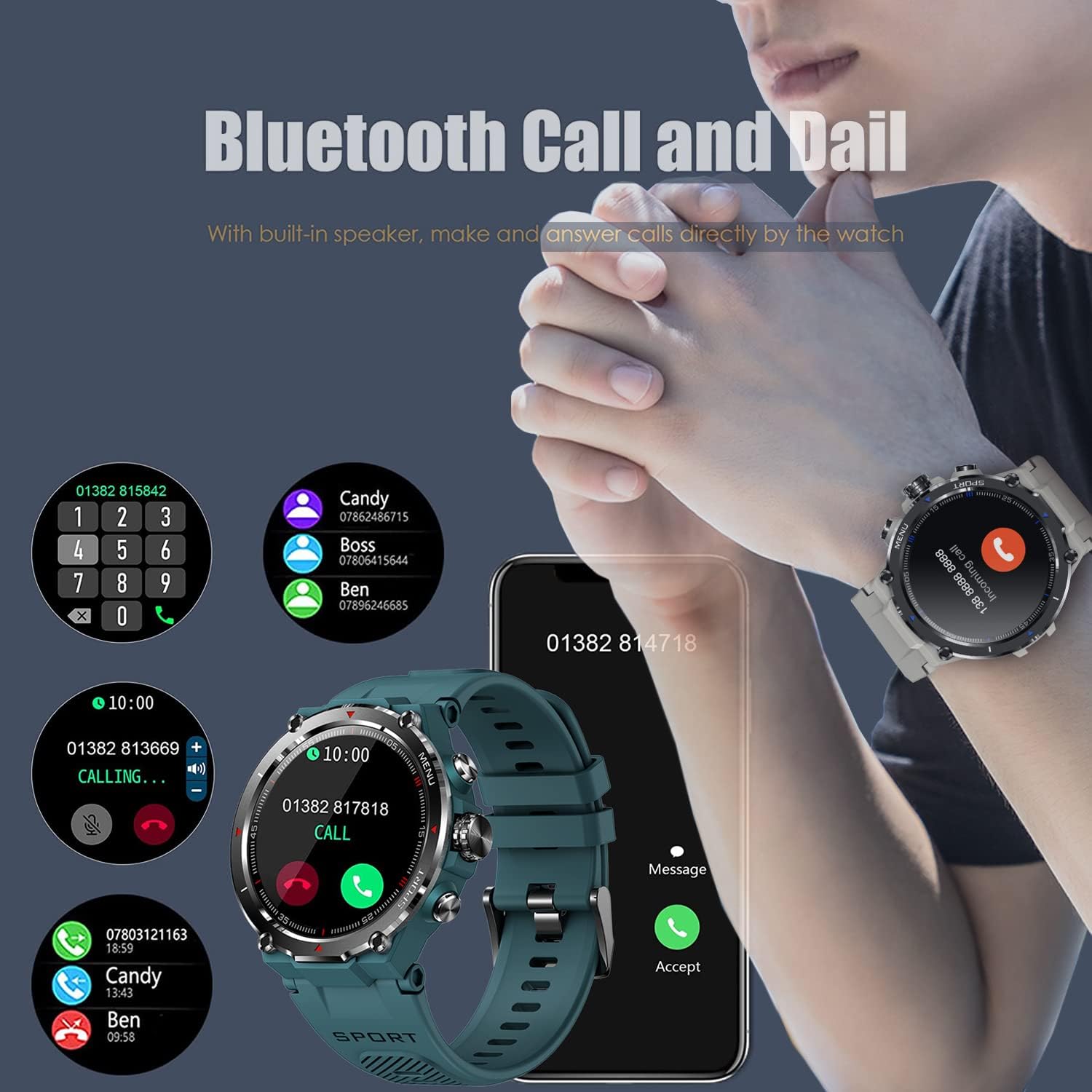 Smartwatch Fitness Tracker for Android and iOS