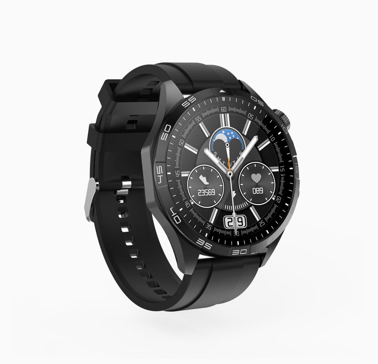 STAINLESS STEEL SPORTS FITNESS SMART WATCH