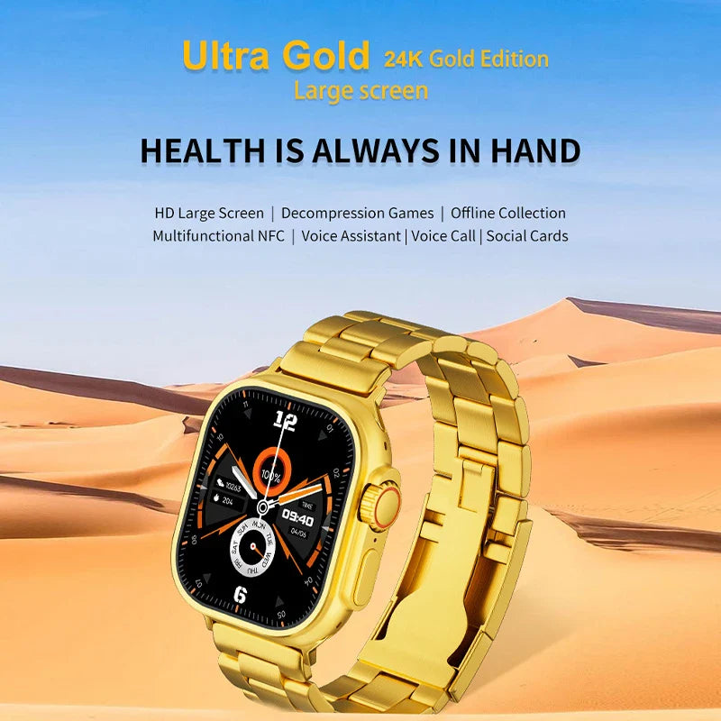 ULTRA WATCH GOLD WITH 3 STRAPS